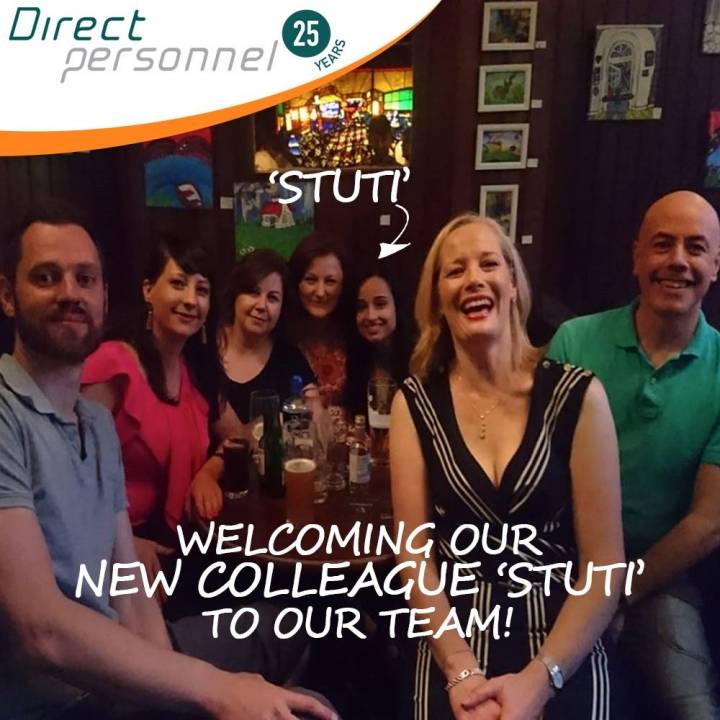 Our Direct Personnel Team welcomes Stuti Saxena, Recruitment Consultant to the team - Direct personnel