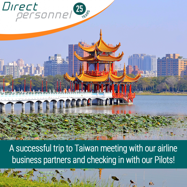 Direct Personnel visits Taiwan, Pilotjobs in Taiwan, First Officer positions in Taiwan - Captain vacancies Taiwan - Direct Personnel