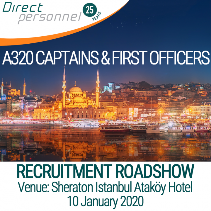 A320 Pilots, A320 Captains, A320 First Officers, Join Air Astana, Direct Personnel Recruitment Roadshow - Pilot recruitment roadshow Sheraton Istanbul Ataköy Hotel, Register, sign up - Direct Personnel