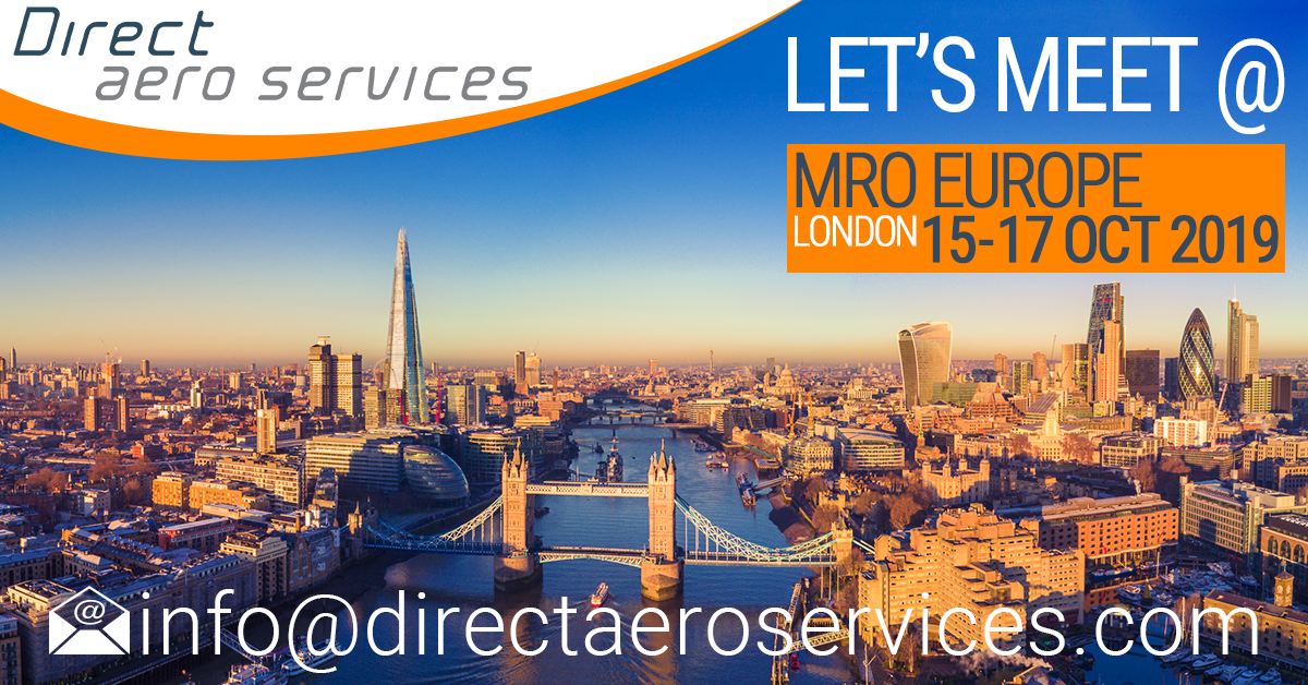 MROE, MRO Europe 2019, Direct Aero Services attends MRO Europe 2019, Paul Hyland attends MRO Europe, Arrange to meet at MRO Europe, 360° Aircraft Storage Solutions, Aircraft parking, Aircraft Storage, Aircraft technical solutions, Aviation lessor services