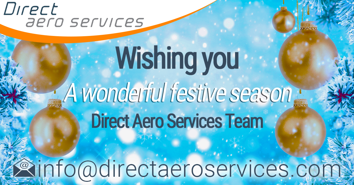 Merry christmas, Happy new year, Season's greetings, aircraft leasing industry, aircraft technical services, aircraft lessors - Direct Aero Services