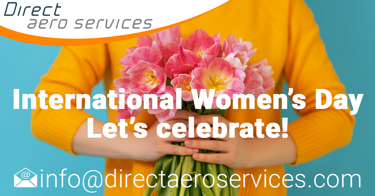women in aviation, aviation careers, international women's day, inspiring others, equal opportunities, supporting women's careers - Direct Aero Services