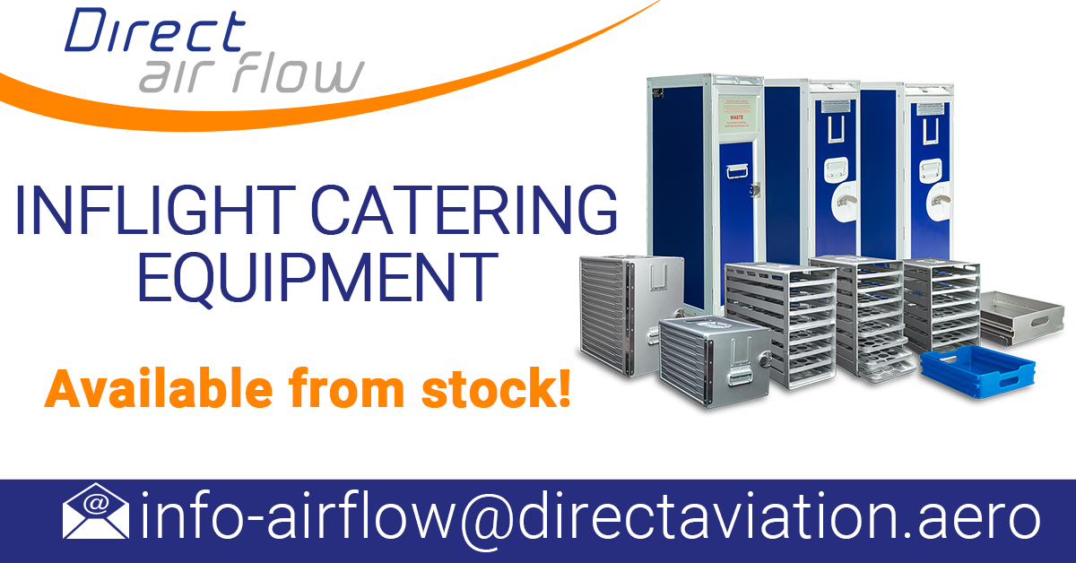 Direct Air Flow is the official distributor of the Aluflite range of inflight catering equipment manufactured by our sister company, Korita Aviation.