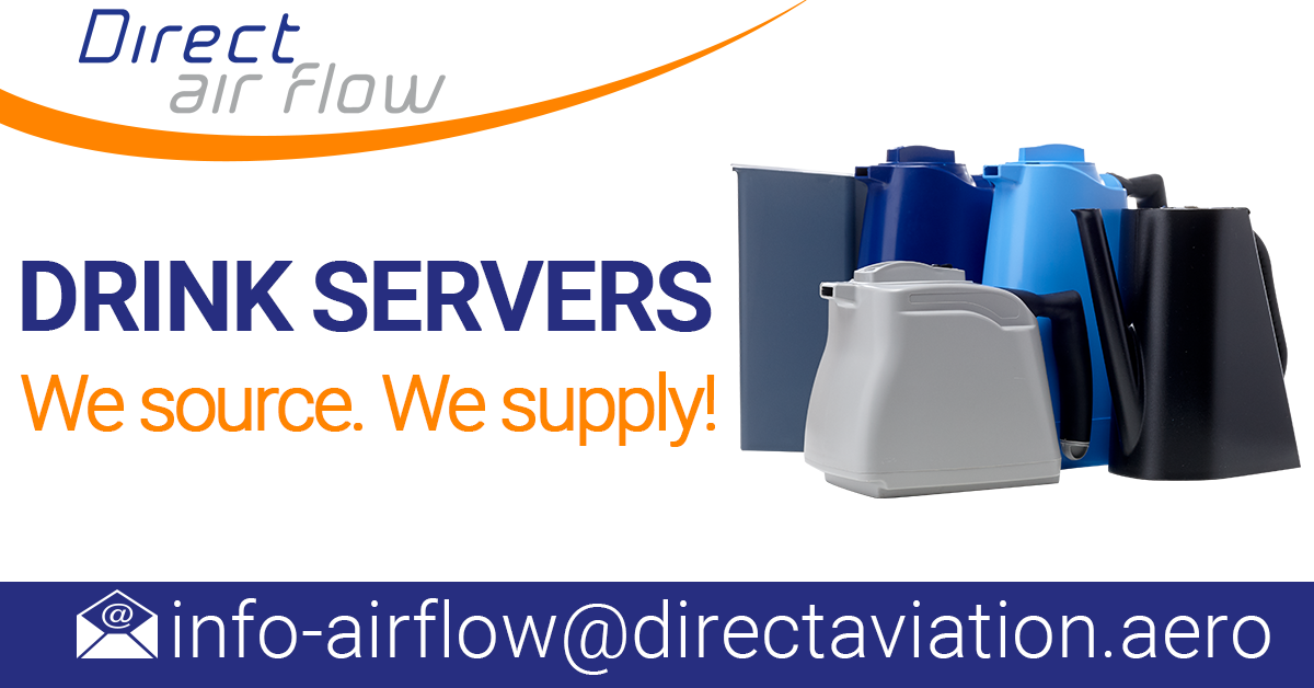 cabin interior products supplier,drink servers, hot drink servers, cold drink servers, coffee jugs, tea server, juice server, serving drinks, inflight passenger service, beverage service, airline catering - Direct Air Flow