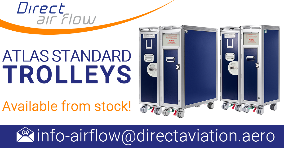 ATLAS standard trolleys, ATLAS standard carts, half size meal carts, half size waste carts, full size meal carts, full size waste carts, airline carts, airline trolleys, inflight catering trolleys, new aviation trolleys, catering trolleys, inflight servic