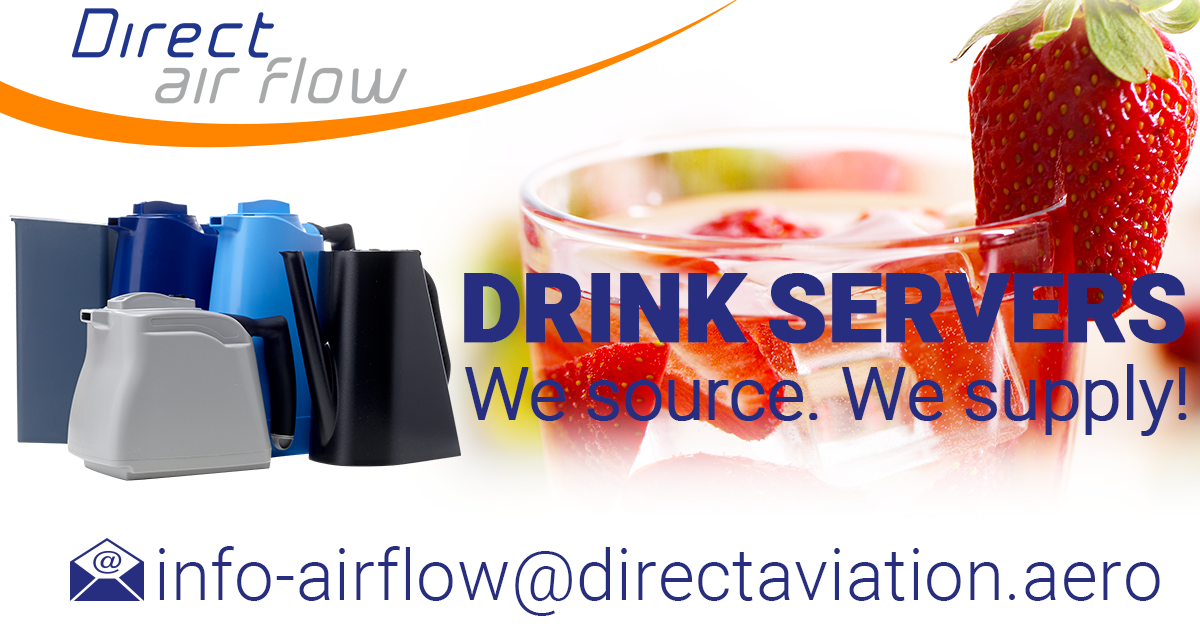 cabin interior products supplier,drink servers, hot drink servers, cold drink servers, coffee jugs, tea server, juice server, serving drinks, inflight passenger service, beverage service, airline catering - Direct Air Flow