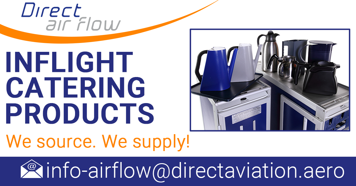 airline trolleys, inflight storage containers, ATLAS & KSSU oven racks, catering drawers, drink servers, hot drink servers, meal trays, hot jugs, glass racks, cooling bags, associated products, airline catering - Direct Air Flow