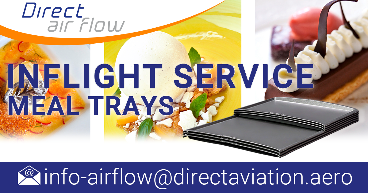  inflight meal trays, meal trays, food delivery trays, ATLAS standard meal trays, catering  meal trays, inflight catering product purchasers - Direct Air Flow