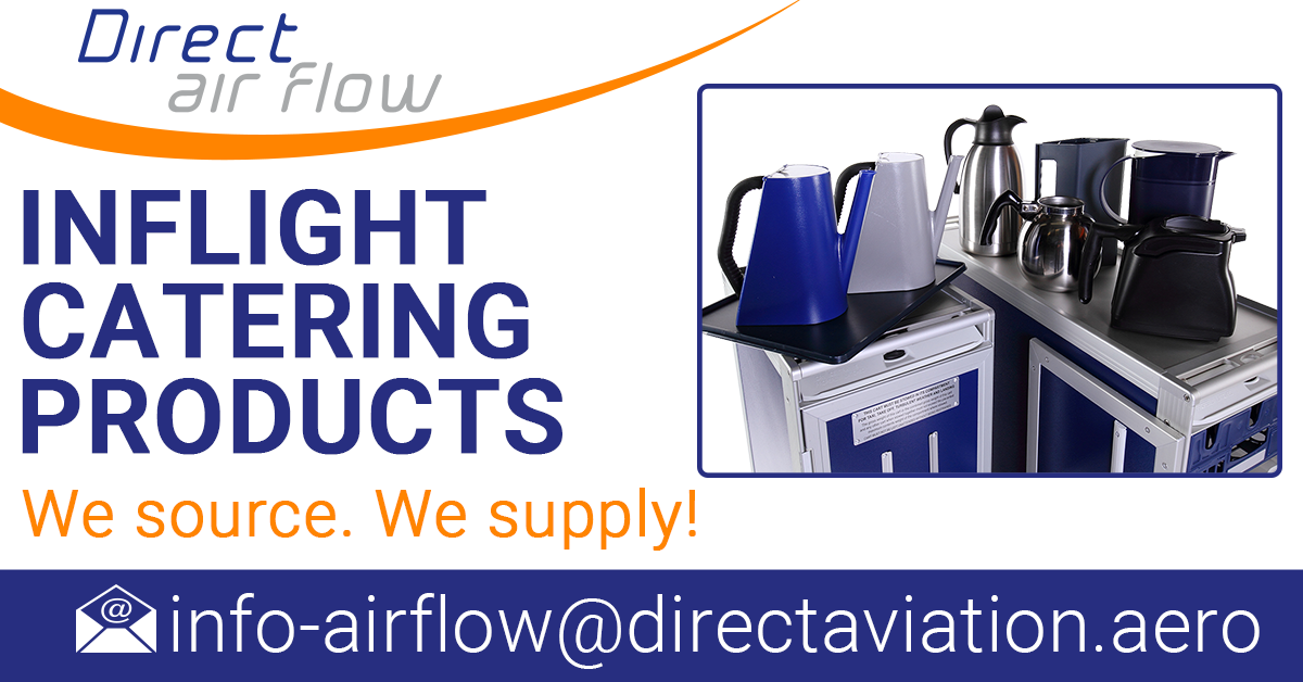 airline trolleys, inflight storage containers, ATLAS & KSSU oven racks, catering drawers, drink servers, hot drink servers, meal trays, hot jugs, glass racks, cooling bags, associated products, airline catering - Direct Air Flow