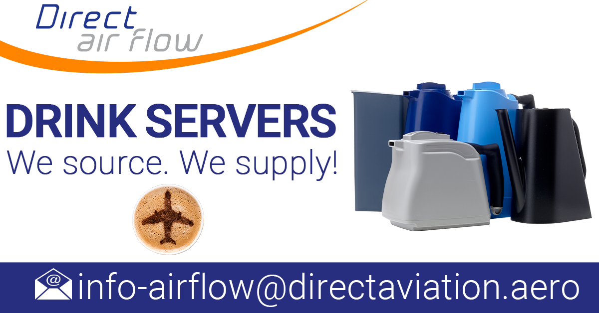 cabin interior products supplier,drink servers, hot drink servers, cold drink servers, coffee jugs, tea server, juice server, serving drinks, inflight passenger service, beverage service, airline catering - Direct Air Flow