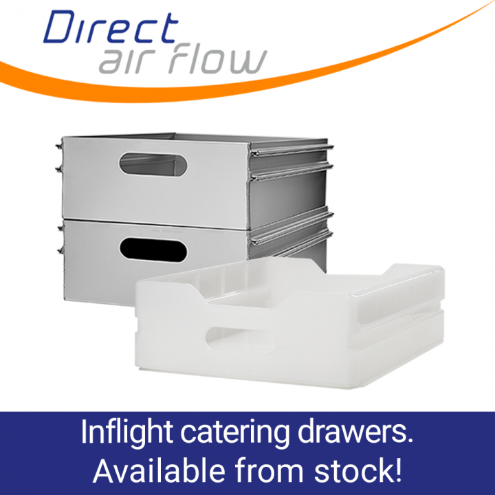 polypropylene catering drawers, popular airline drawers, superlight drawers, aviation drawers - Direct Air Flow