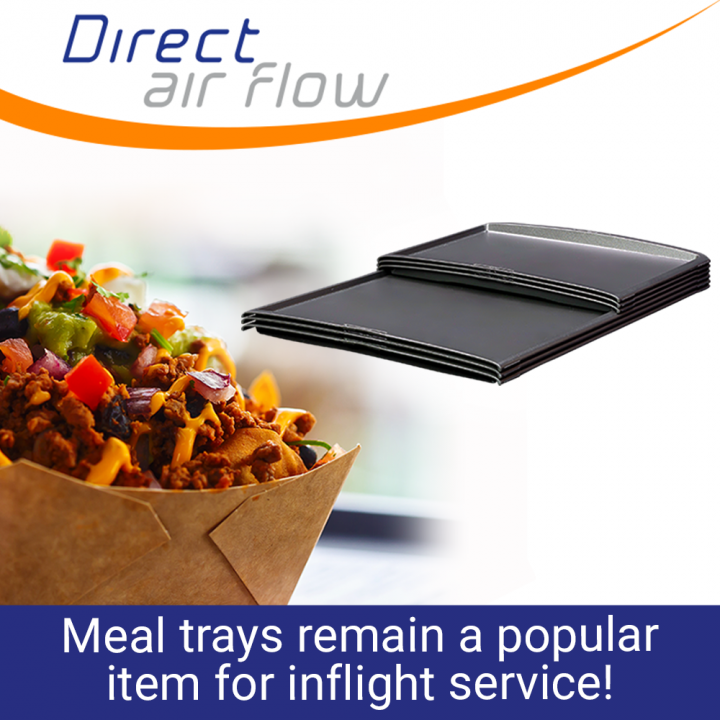 inflight meal trays, meal trays, food and beverage trays, ATLAS standard meal trays, KSSU standard meal trays - Direct Air Flow