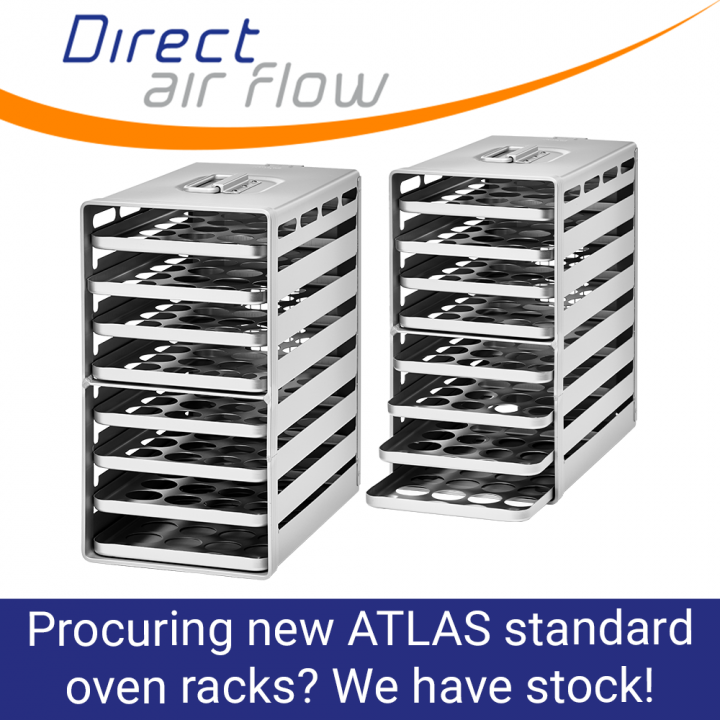 oven racks, atlas oven racks, aircraft galley equipment, oven trays, oven inserts, aircraft galley, ATLAS standard oven racks, Aluflite oven racks - galley oven racks - Direct Air Flow