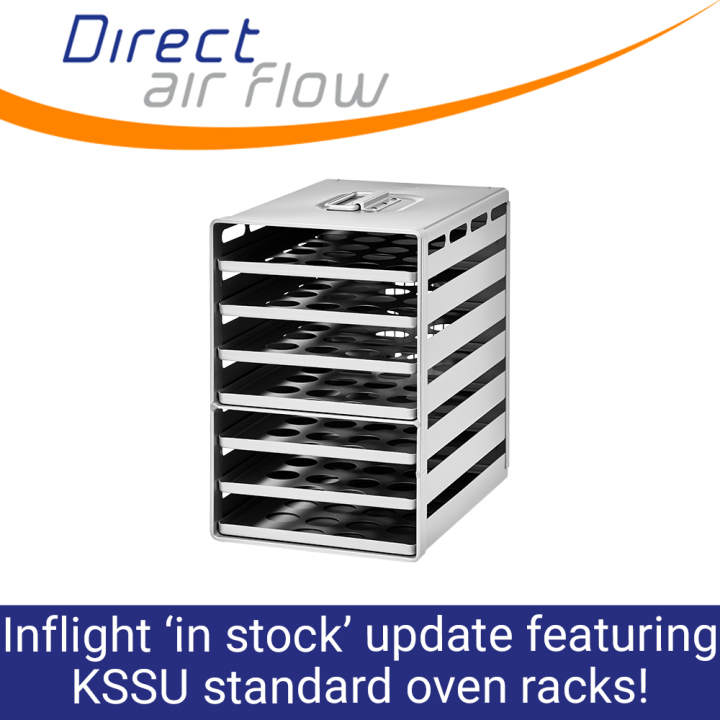 oven racks, KSSU oven racks, aircraft galley equipment, oven trays, oven inserts, aircraft galley, KSSU standard oven racks, Aluflite oven racks - Direct Air Flow