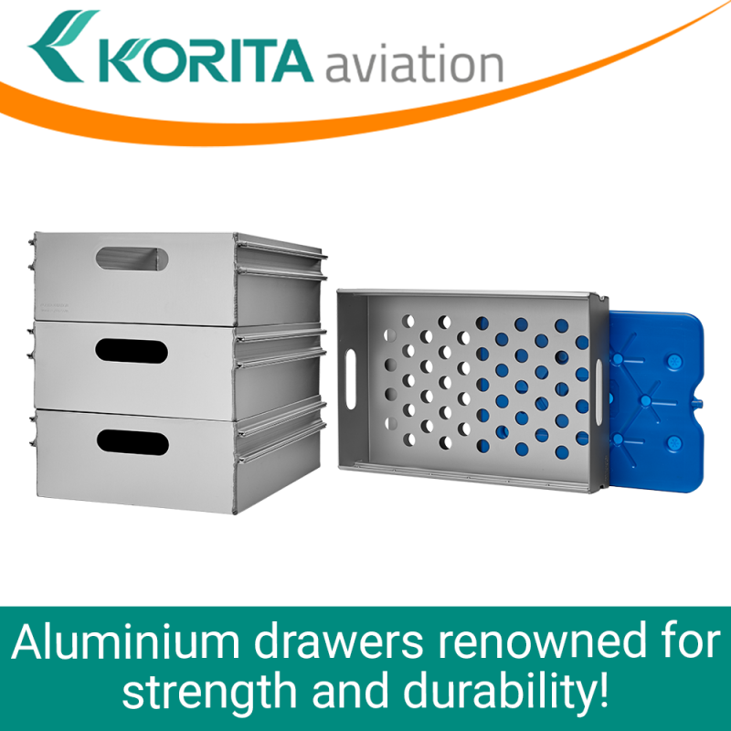 Rail catering drawers, railway catering drawers, rail galley catering drawers, rail onboard service drawers - Korita Aviation