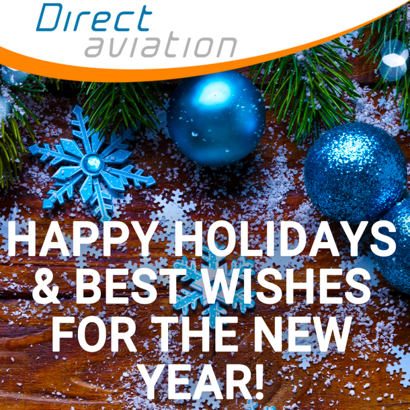 merry christmas and happy new year, season's greetings, Christmas message - Direct Aviation Group 