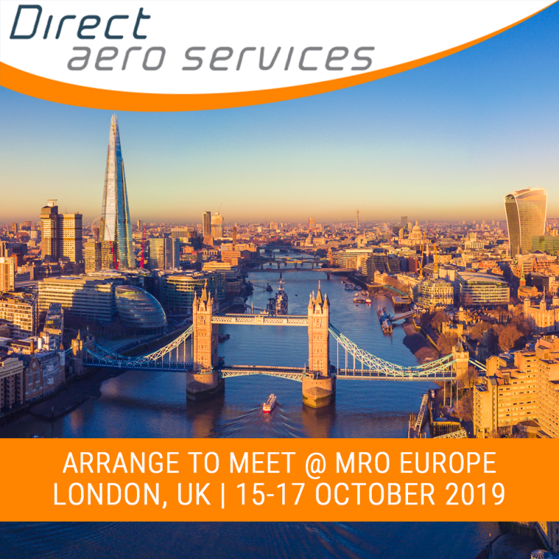 Let's meet in London at MRO Europe 2019 Direct Aero Services