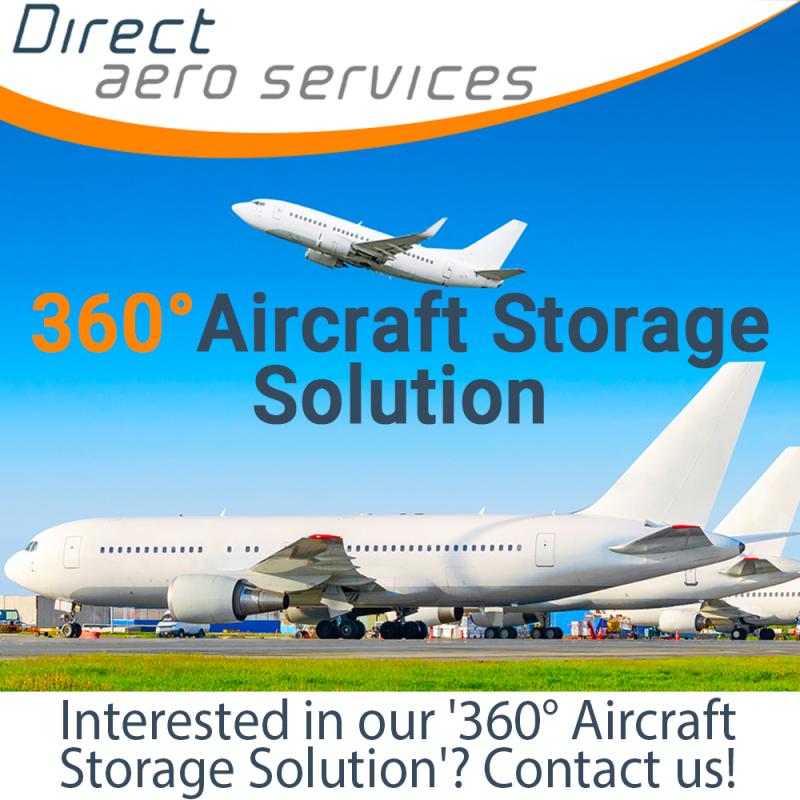 360°Aircraft Storage Solution, aircraft parking and storage service, aircraft technical services, short-term aircraft parking, long-term aircraft parking, aircraft leasing technical services, aircraft asset management - Direct Aero Services