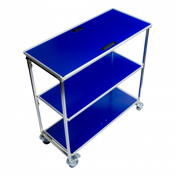 Aluflite folding trolley, aviation folding trolley, airline folding trolley, inflight folding trolley, folding service trolley - Korita Aviation