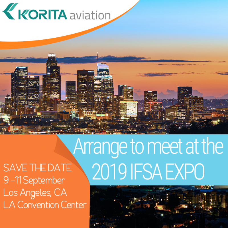 Korita Aviation is attending the 2019 IFSA EXPO between 9-11 September in Los Angeles, CA at the LA Convention Center. Arrange to meet, contact us - Korita Aviation