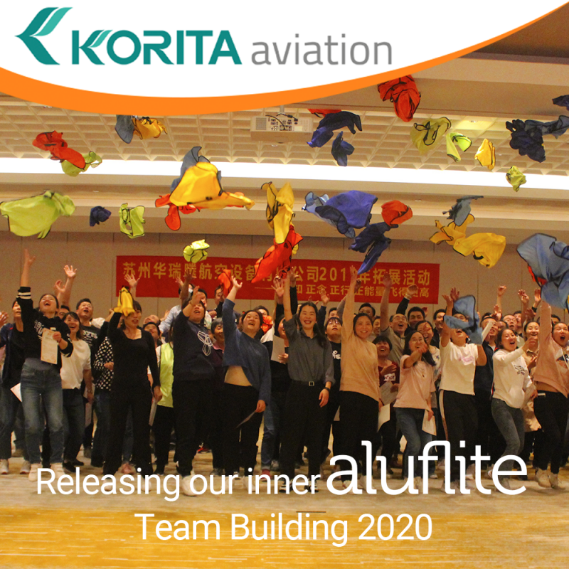 Aluflite, Korita Aviation team building, relase your inner alufllite, galley inert equipment, airline galley equipment, aviation news, airline industry news, rail galley equipment, rolling stock, airline carts, airline trolleys, inflight, catering equipme