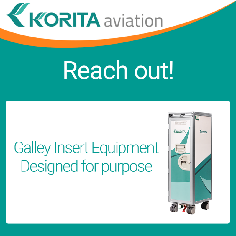 WTCE 2020 postponed, contact Korita Aviation, Galley Insert Equipment, Define galley equipment requirements, inflight catering, galley insert equipment manufacturer, airline trolleys, airline containers, airline standard units, airline folding trolleys, a