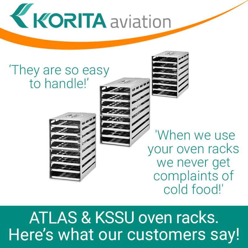 Aluflite oven racks, Aluflite ATLAS standard oven rack, Aluflite KSSU standard oven rack, airline oven racks, atlas extended oven racks, aluflite oven trays, inflight oven racks, aircraft galley oven racks - Korita Aviation