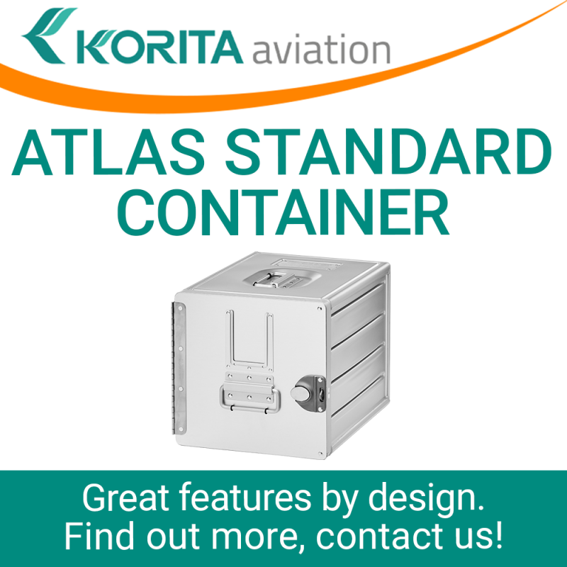 airline inflight storage, ATLAS box, Aluflite containers, ATLAS standard, standard units, atlas containers, ATLAS galley, aircraft storage, airline carriers, airline containers - Korita Aviation