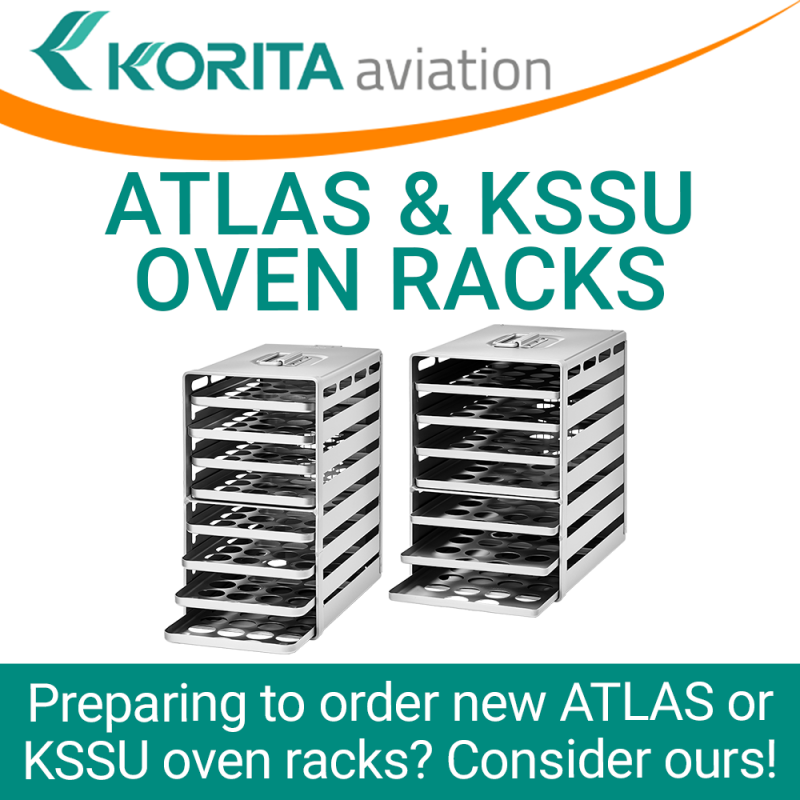 Aluflite oven racks, Aluflite ATLAS standard oven rack, Aluflite KSSU standard oven rack, airline oven racks, atlas extended oven racks, aluflite oven trays, inflight oven racks, aircraft galley oven racks - Korita Aviation