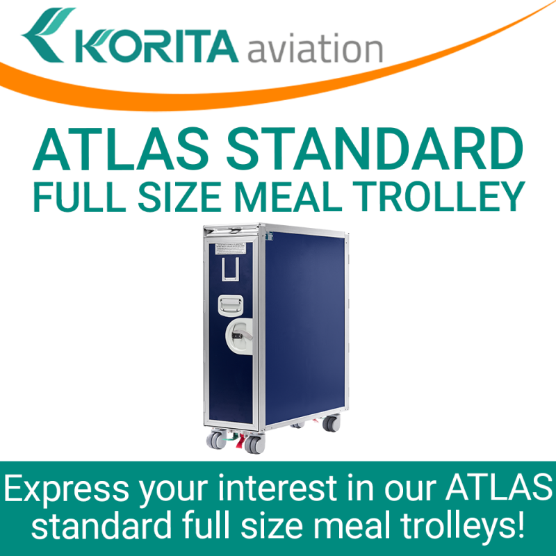 airline carts, airline trolleys, ATLAS trolleys, KSSU trolleys, service caddy carts, inflight catering trolleys, waste trolleys, waste disposal carts, aviation news, aircraft cabin equipment news - Korita Aviation