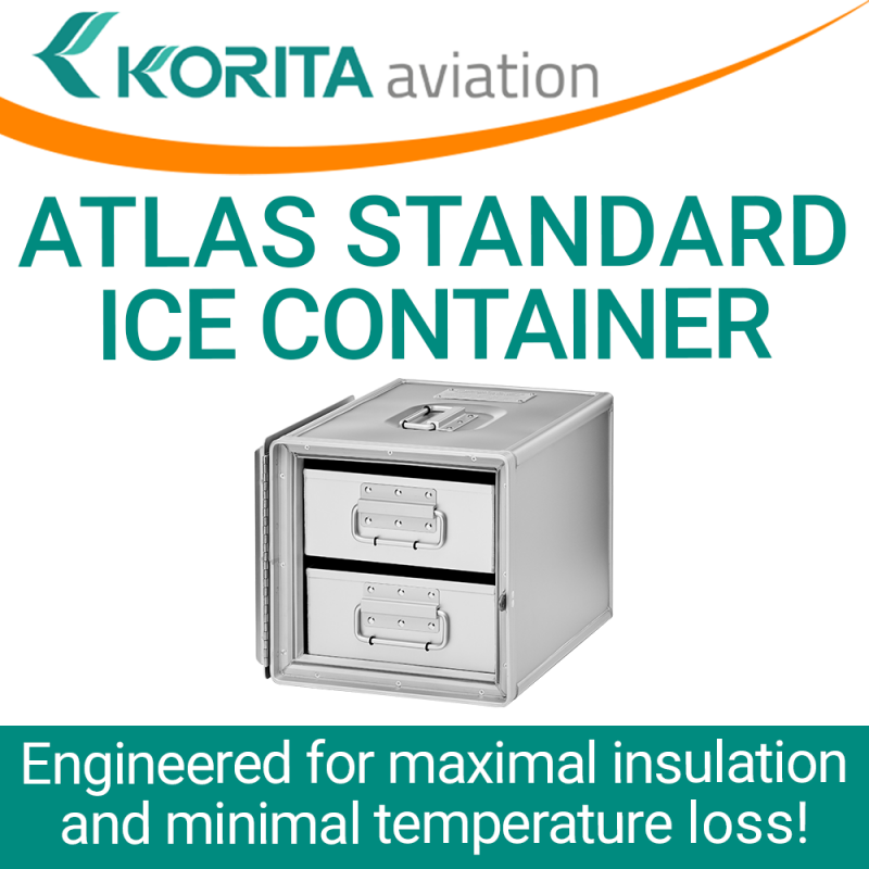 Aluflite ice container Insulated storage inflight Korita Aviation