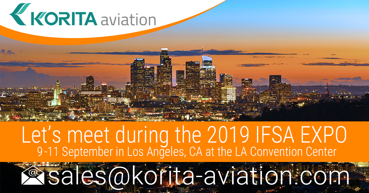 Meet up with our sales team during the 2019 IFSA EXPO - Contact Korita Aviation