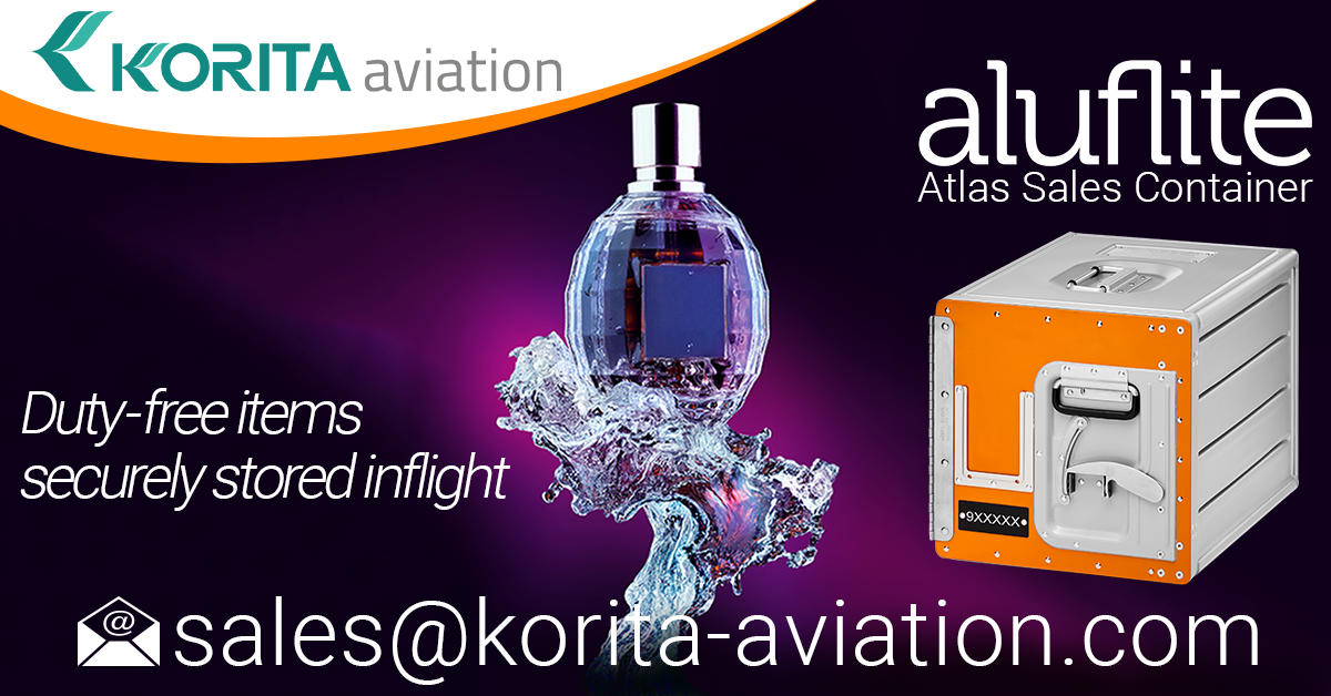 product spotlight, duty-free item storage, inflight sales, galley insert equipment, sales container, standard units, airline containers, inflight storage, Aluflite, Atlas Sales Container - Korita Aviation