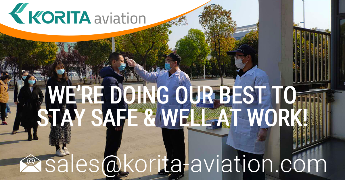 Korita Aviation, COVID-19, Staying safe and well during COVID-19, galley insert equipment manufacturer - Korita Aviation