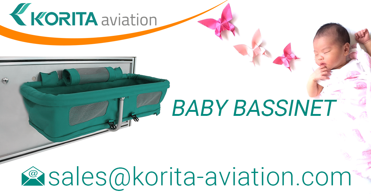 Airline baby bassinet, aluflite baby bassinet, aviation baby bassinet, baby bassinet manufacturers, aircraft interior baby bassinet - Korita Aviation