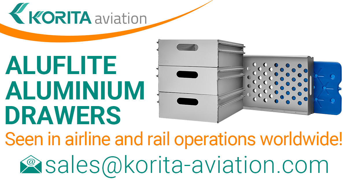 rail drawers, rail catering drawers, airline drawers, aluminum drawers, ATLAS standard aluminium drawers, KSSU aluminium drawers, aluminium catering drawers, airline catering drawers, inflight drawers - Korita Aviation