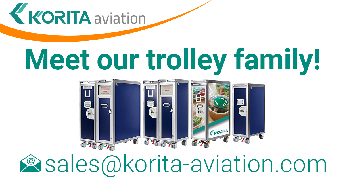 airline carts, airline trolleys, ATLAS trolleys, KSSU trolleys, rail catering trolleys, rail service caddy carts, at-seat trolleys, inseat trolleys, inflight catering trolleys, waste trolleys, waste disposal carts - Korita Aviation