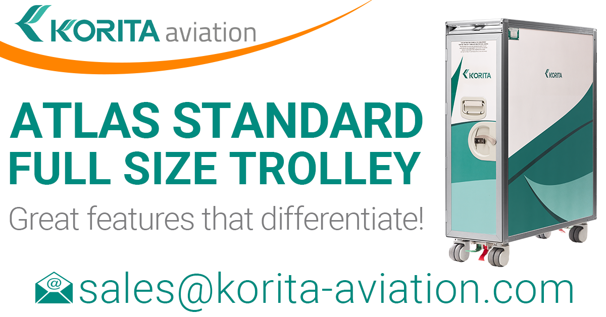 aviation trolley news, aluflite trolleys, airline carts, airline trolleys, ATLAS standard full size trolleys,airline carts, airline snack carts, airline caddy, airline meal trolley, inflight trolley, galley inserts, catering trolley -Korita Aviation