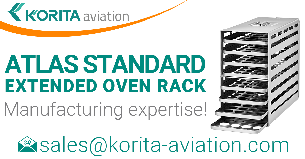 ATLAS standard oven racks, inflight galley, galley oven trays, aircraft galley oven racks, airplane oven racks, Aluflite oven racks, aviation oven racks, airline catering oven racks - Korita Aviation