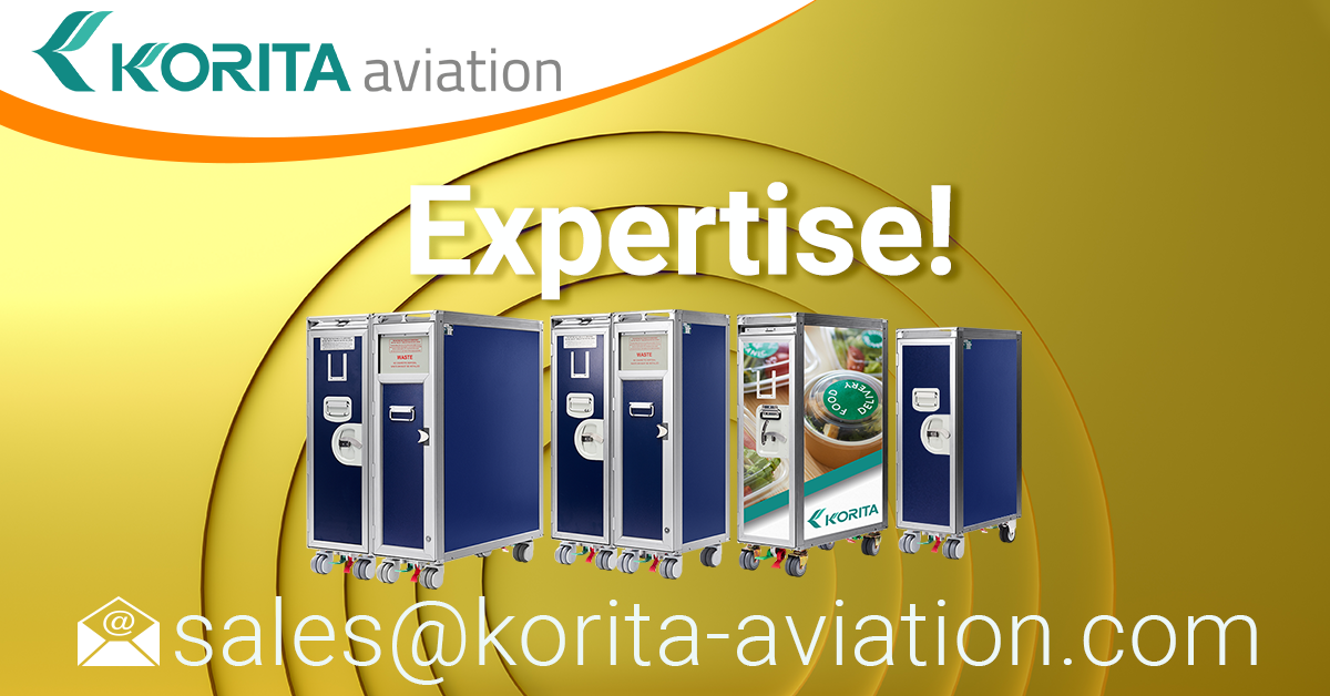 airline carts, airline trolleys, ATLAS trolleys, KSSU trolleys, rail catering trolleys, rail service caddy carts, at-seat trolleys, inseat trolleys, inflight catering trolleys, waste trolleys, waste disposal carts - Korita Aviation