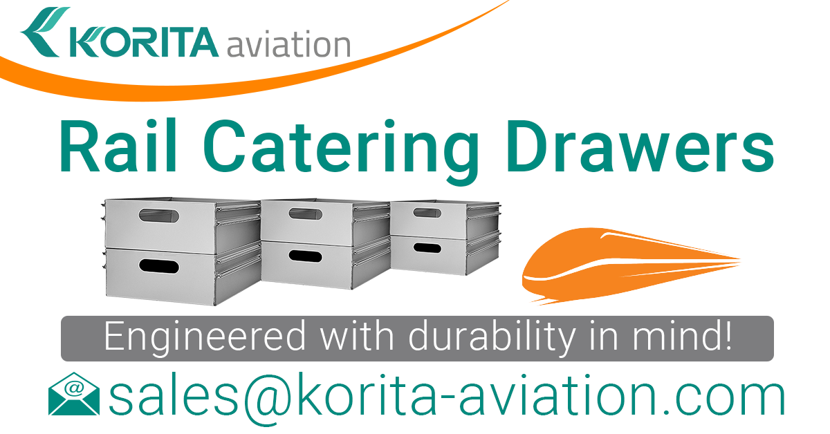 rail catering drawers, aluminium catering drawers, railway catering operations, drawers, rail kitchen drawers, food and beverage drawers, aluminium storage drawers , on-train service drawers, product spotlight, rail catering news - Korita Aviation