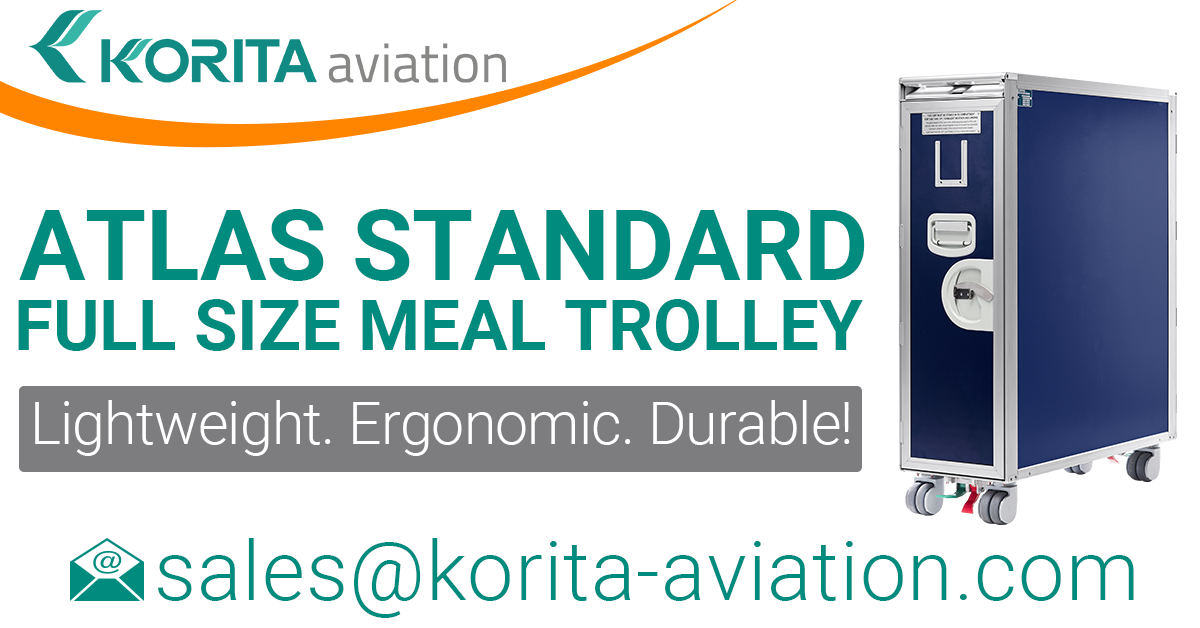 airline carts, airline trolleys, ATLAS trolleys, KSSU trolleys, service caddy carts, inflight catering trolleys, waste trolleys, waste disposal carts, aviation news, aircraft cabin equipment news - Korita Aviation