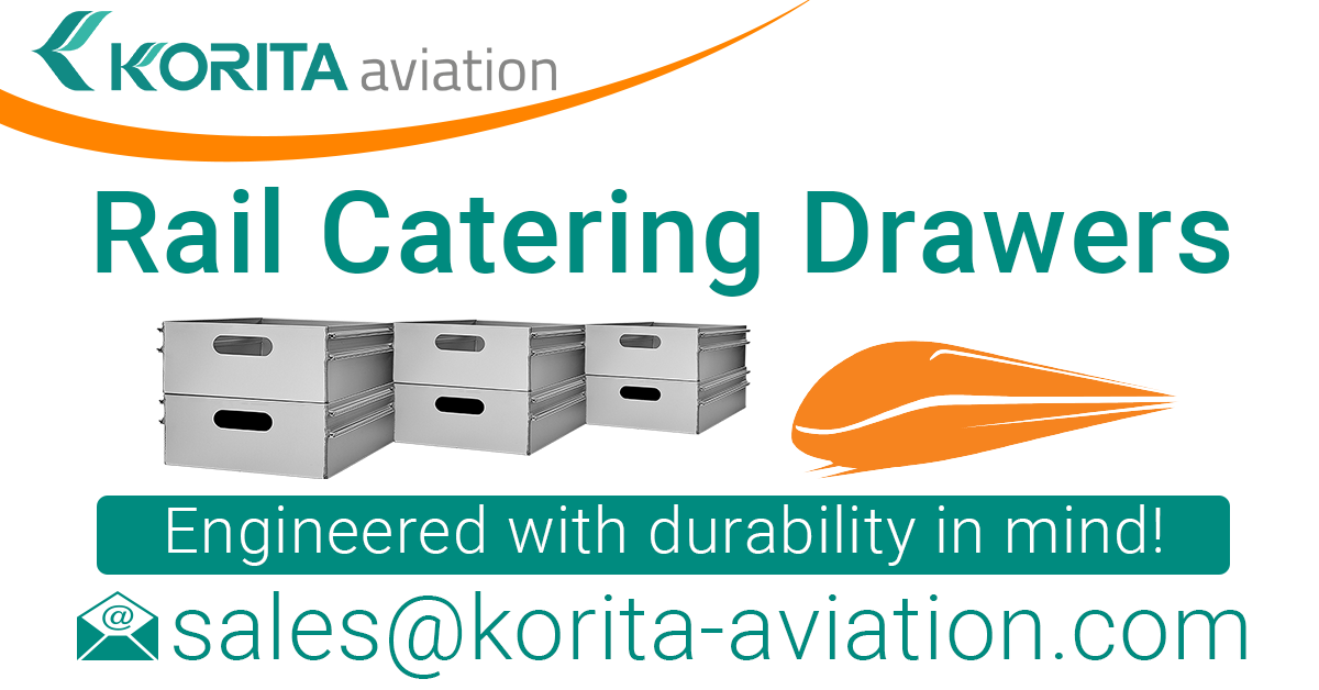 rail catering drawers, aluminium catering drawers, railway catering operations, drawers, rail kitchen drawers, food and beverage drawers, aluminium storage drawers , on-train service drawers, product spotlight, rail catering news - Korita Aviation