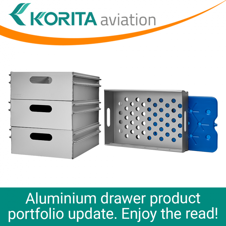 rail drawers, rail catering drawers, airline drawers, aluminum drawers, ATLAS standard aluminium drawers, KSSU aluminium drawers, aluminium catering drawers, airline catering drawers, inflight drawers - Korita Aviation