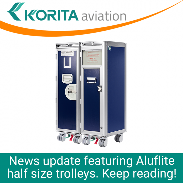 airline carts, airline trolleys, ATLAS trolleys, KSSU trolleys, service caddy carts, inflight catering trolleys, waste trolleys, waste disposal carts, aviation news, aircraft cabin equipment news - Korita Aviation