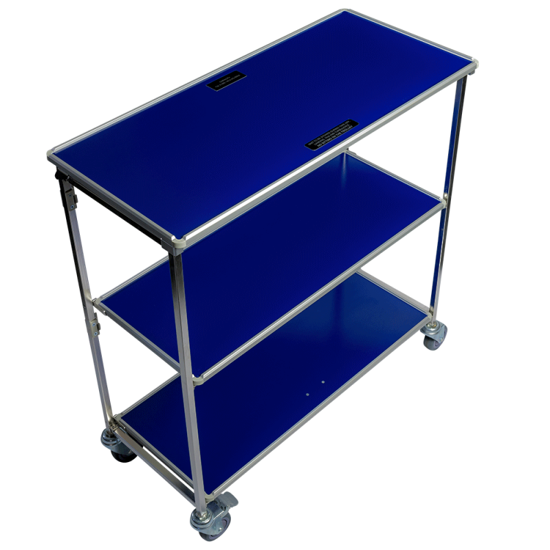 Aluflite folding trolley, aviation folding trolley, airline folding trolley, inflight folding trolley, folding service trolley - Korita Aviation